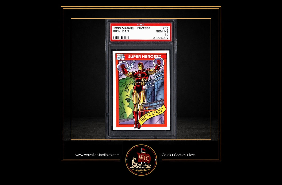 Marvel Universe Series I Iron Man #42 | Impel 1990 PSA 10