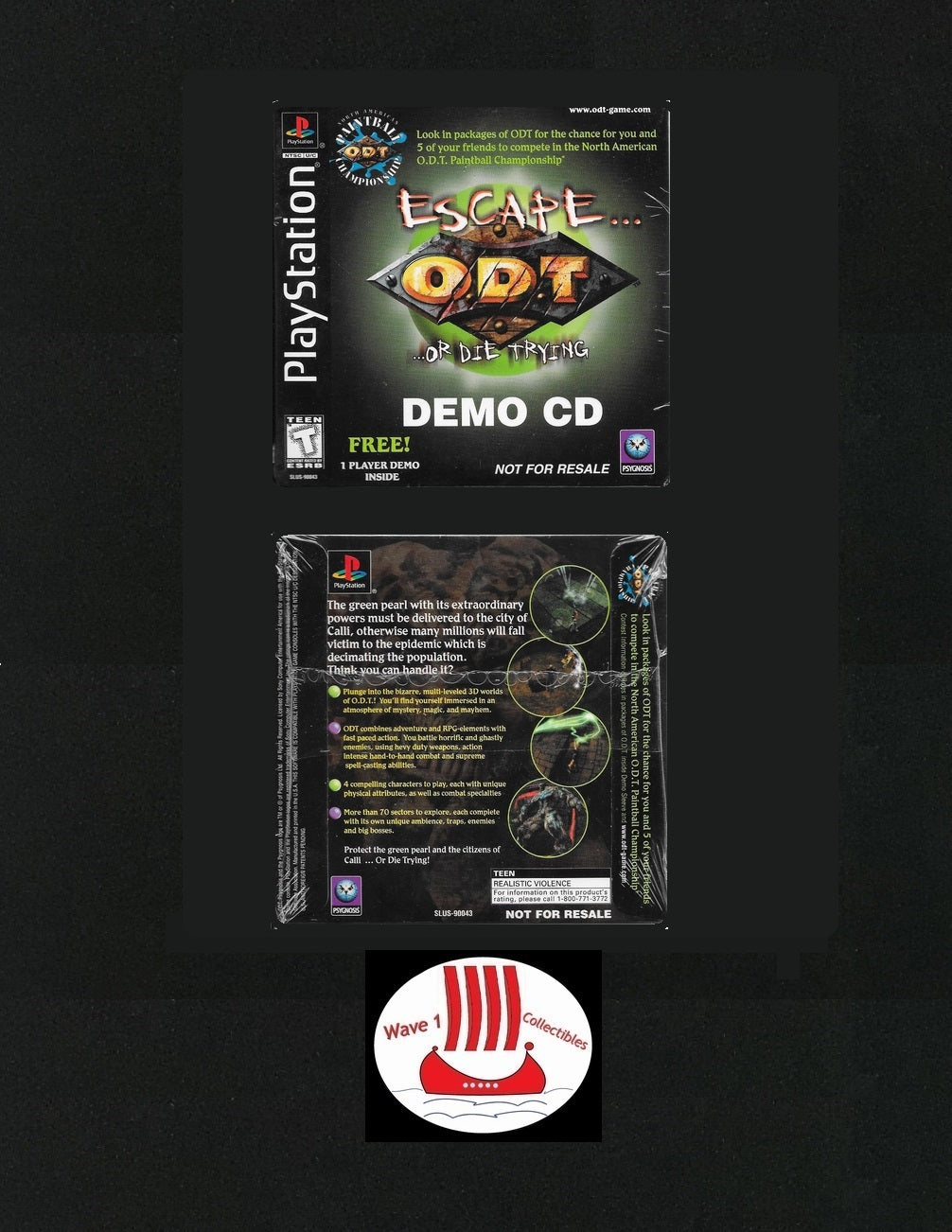 Escape Or Die Trying PSOne Demo | 1998 Factory Sealed Sony Playstation Game