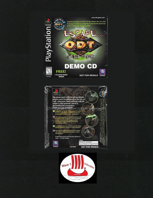 Escape Or Die Trying PSOne Demo | 1998 Factory Sealed Sony Playstation Game