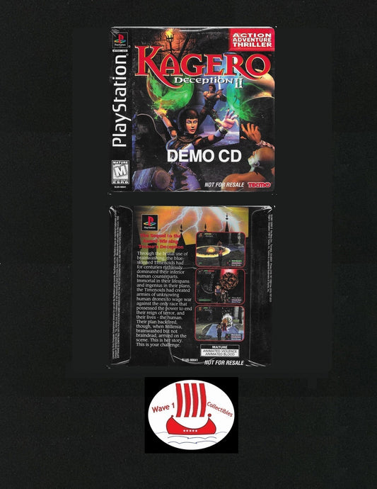 Kagero Deception II Factory Sealed | 1998 Demo Sony Playstation Not For Resale