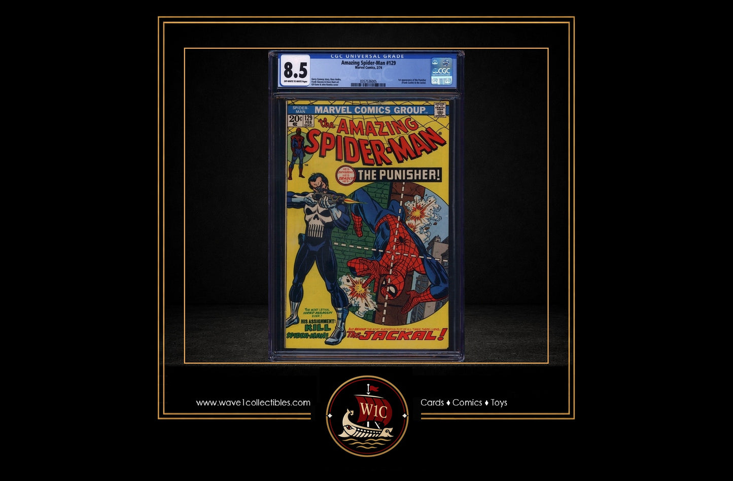 Amazing Spider-Man #129 CGC 8.5 | Marvel 02/1974 1st appearance of The Punisher