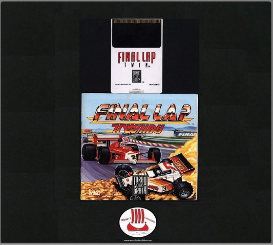 Final Lap Twin | NAMCO 1990 TurboGrafx-16 Game & manual TG16