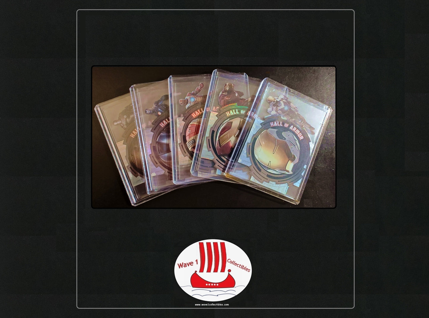 Iron Man 3 Hall of Armor 5-Card Lot | Upper Deck 2013 Marvel MCU HOA Acetate Chase