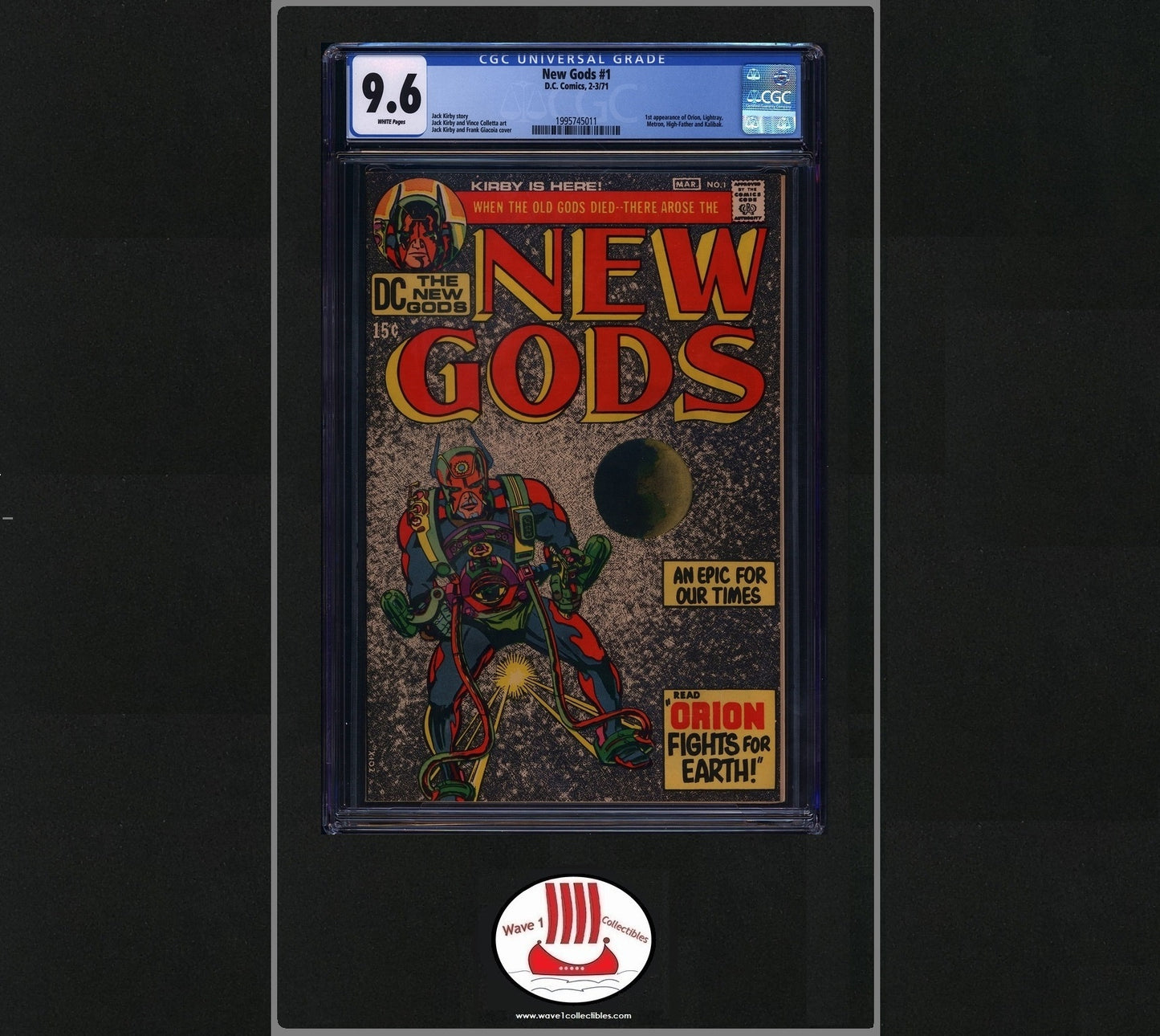 New Gods #1 CGC 9.6 | DC 02/1971 1st New Gods, Orion, Lightray, Metron, Kalibak & More