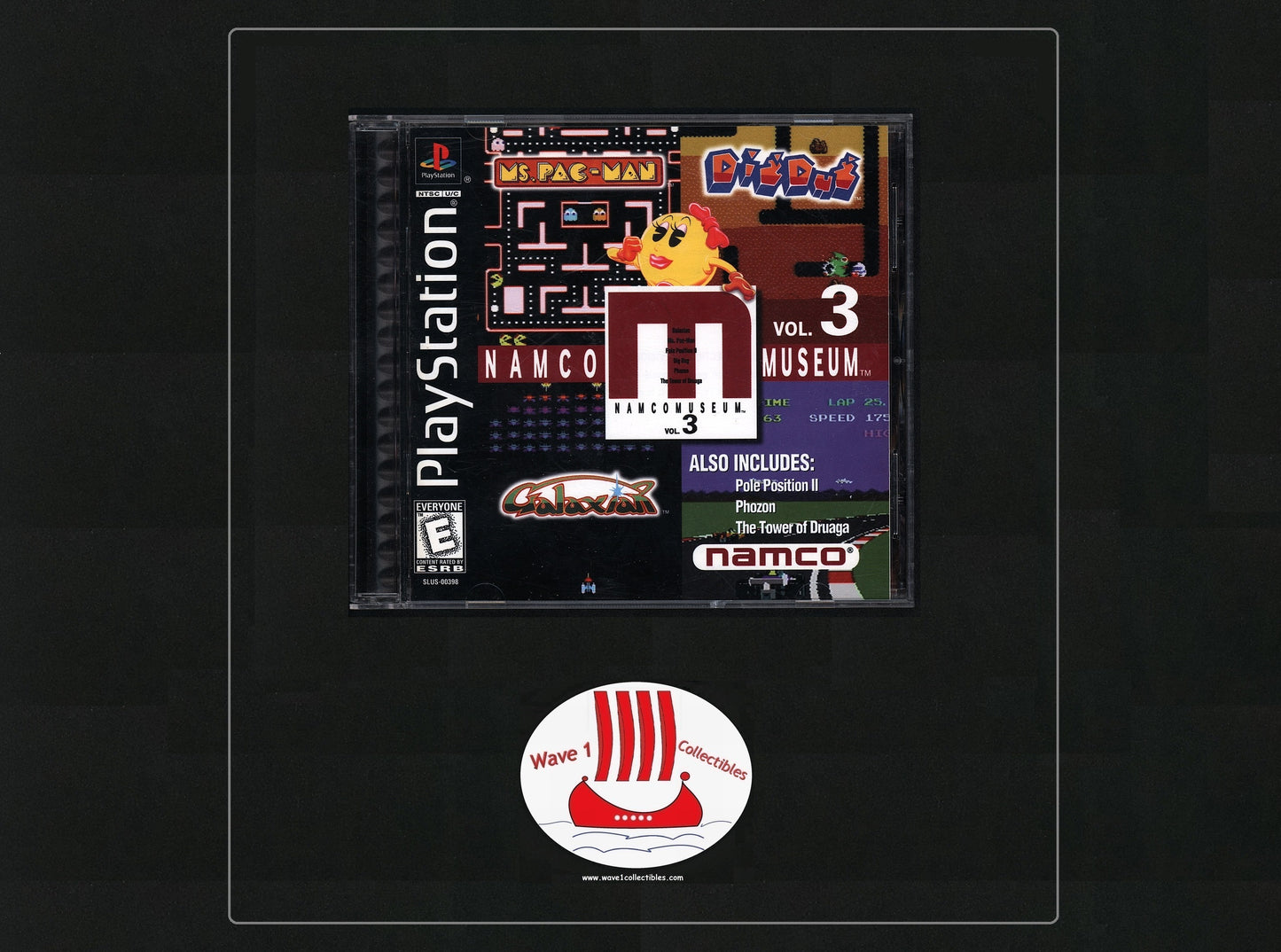 Namco Museum vol 3 Authentic Case & Inserts (No Game) | 1998 Sony Playstation