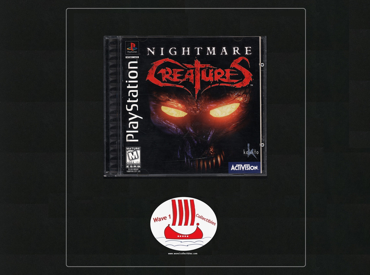 Nightmare Creatures Authentic Case & Inserts (No Game) | 1997 Sony Playstation