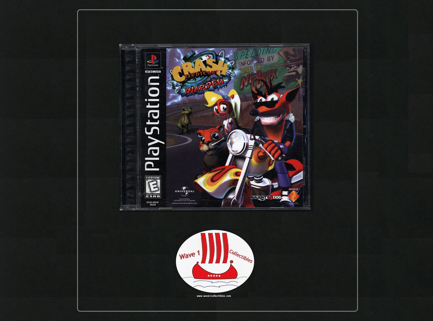 Crash Bandicoot Warped Authentic Case & Inserts (No Game) | 1998 Sony Playstation