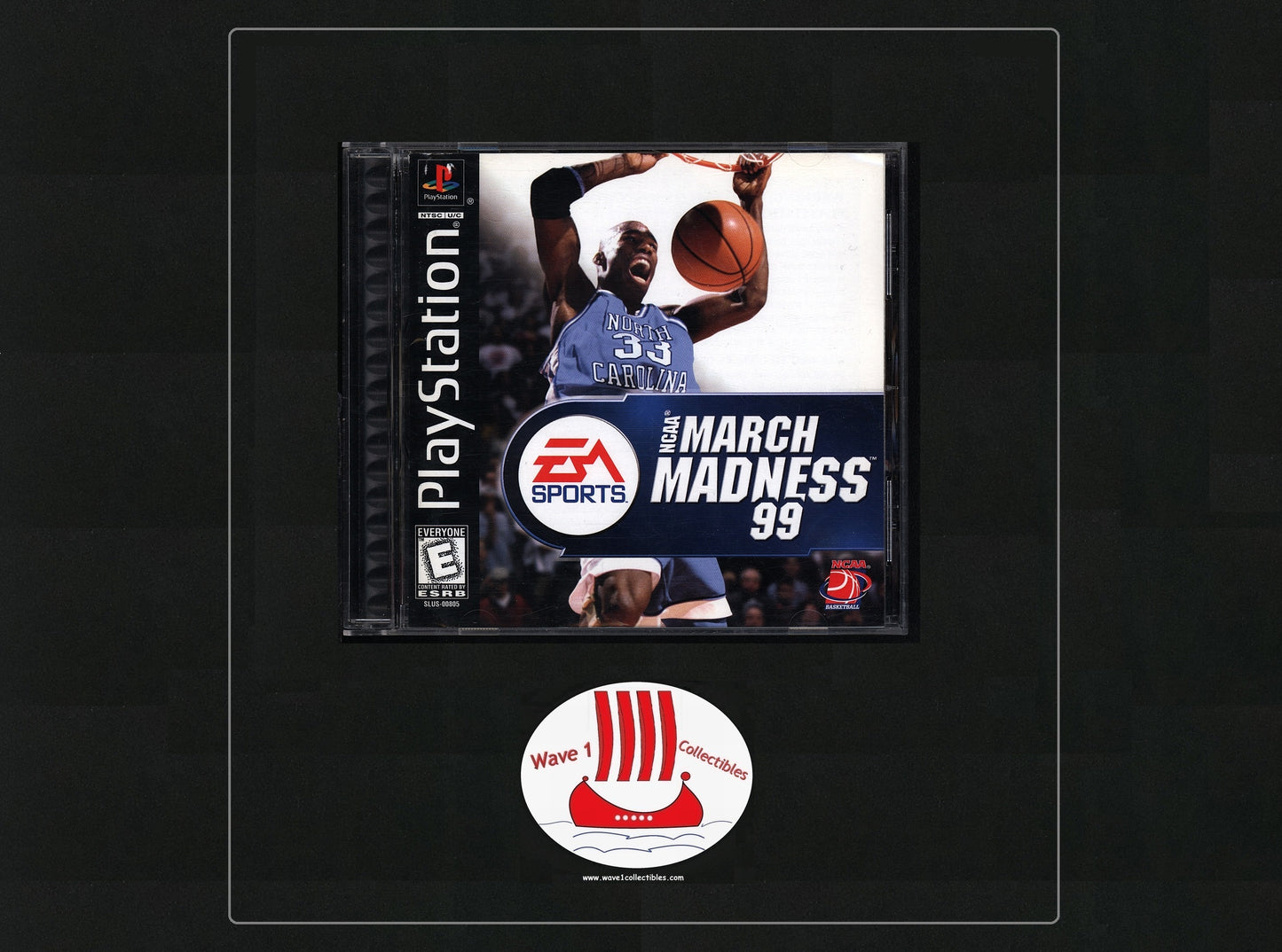 NCAA March Madness 99 Authentic Case & Inserts (No Game) | 1998 Sony Playstation