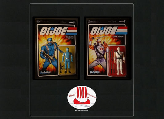 G.I. Joe Snake Eyes (SS Variant) & Storm Shadow ReAction | Super7 2021 MOC ARAH
