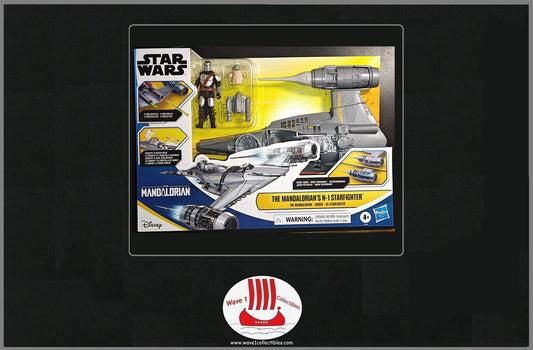 Star Wars Epic Heroes Mandalorian's N-1 Starfighter | Hasbro 2024 Space Ship with 2 Action Figures