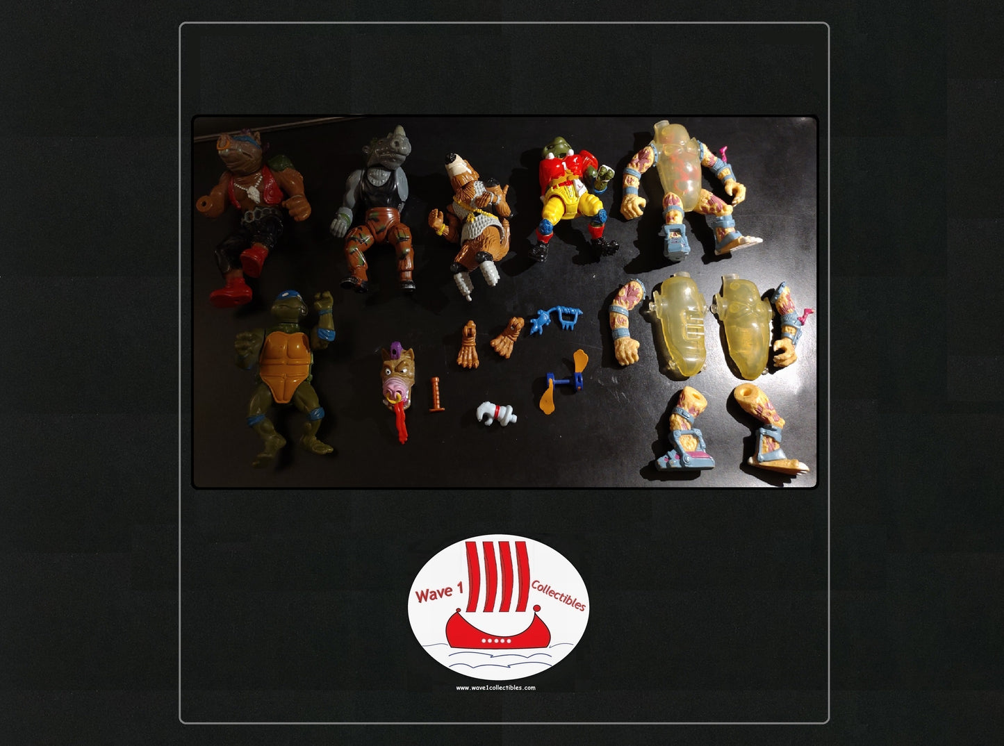 Teenage Mutant Ninja Turtles Broken Parts Lot | Playmates 1991 Accessory Weapon Diorama Building