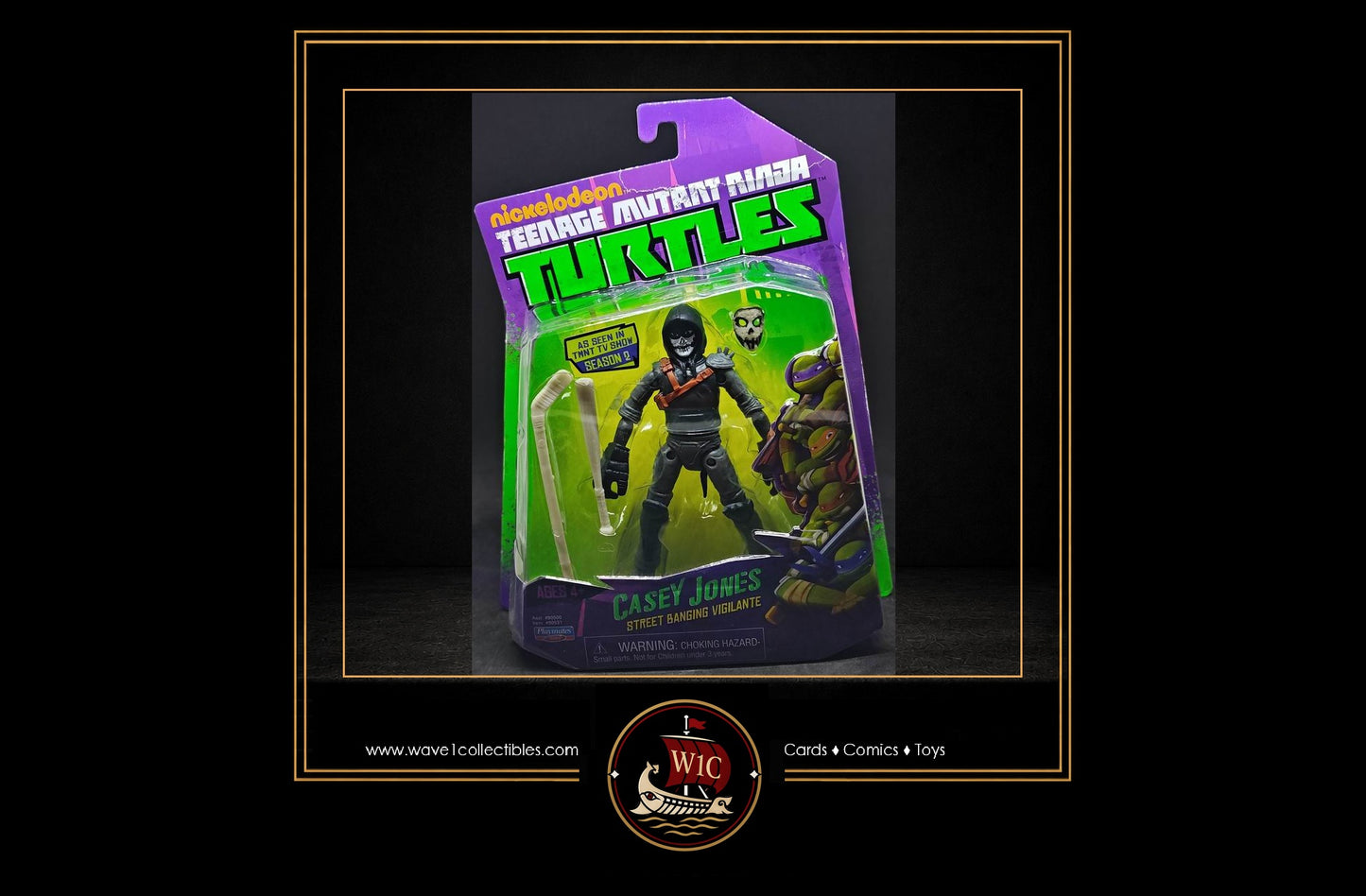 Teenage Mutant Ninja Turtles Casey Jones | Playmates 2014 MOC Black Hoodie variant