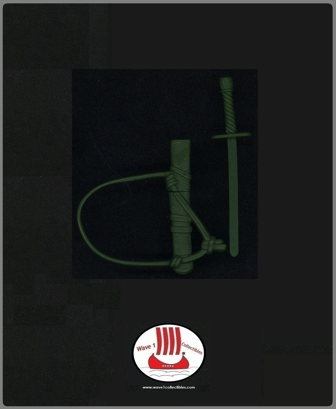 Teenage Mutant Ninja Turtles Leo, The Sewer Samurai Samurai Sword w Sheath | Playmates 1990 Accessory Weapon