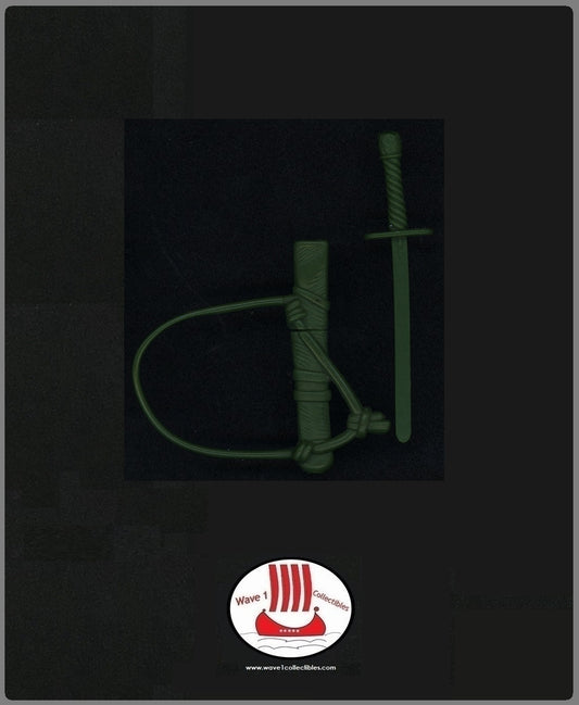 Teenage Mutant Ninja Turtles Leo, The Sewer Samurai Samurai Sword w Sheath | Playmates 1990 Accessory Weapon