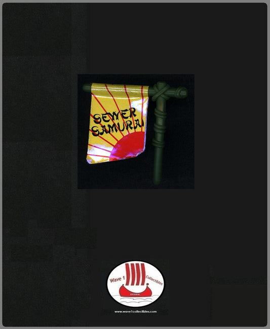 Teenage Mutant Ninja Turtles Leo, The Sewer Samurai Wacky War Banner | Playmates 1990 Accessory Weapon