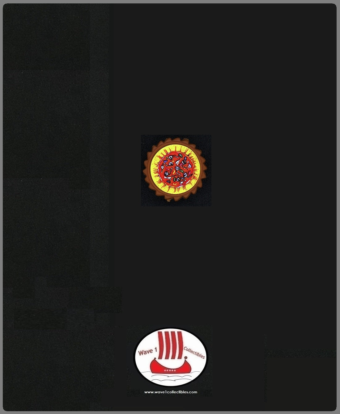 Teenage Mutant Ninja Turtles Michelangelo with Storage Shell Pizza Disc | Playmates 1991 Accessory Weapon