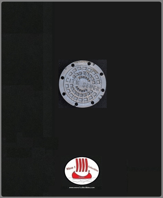 Teenage Mutant Ninja Turtles Movie Star Leonardo Movietime Manhole Cover Shield | Playmates 1991 Accessory Weapon