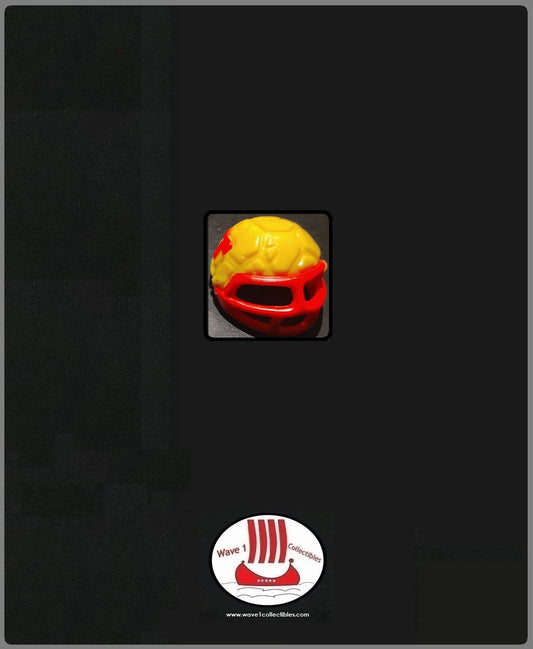 Teenage Mutant Ninja Turtles Touchdown Tossin' Leo Snap-On Snapper Turtle Helmet | Playmates 1991 Accessory Weapon