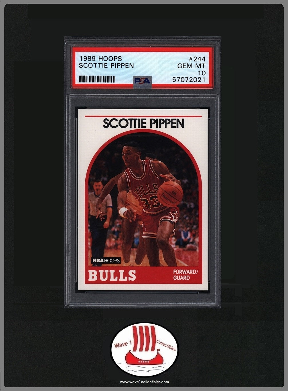 Scottie Pippen Chicago Bulls | Hoops 1989 #244 Mint PSA 10