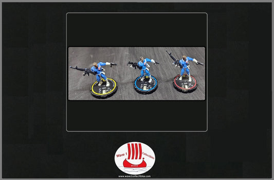 Marvel Heroclix Infinity Challenge #001-003 SHIELD Agent | Wizkids [2002] R, E, V Set