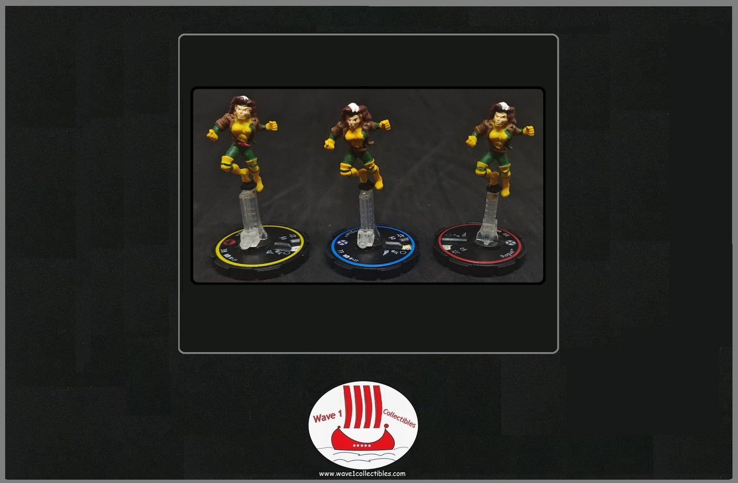Marvel Heroclix Infinity Challenge #121-123 Rogue | Wizkids [2002] R, E, V Set