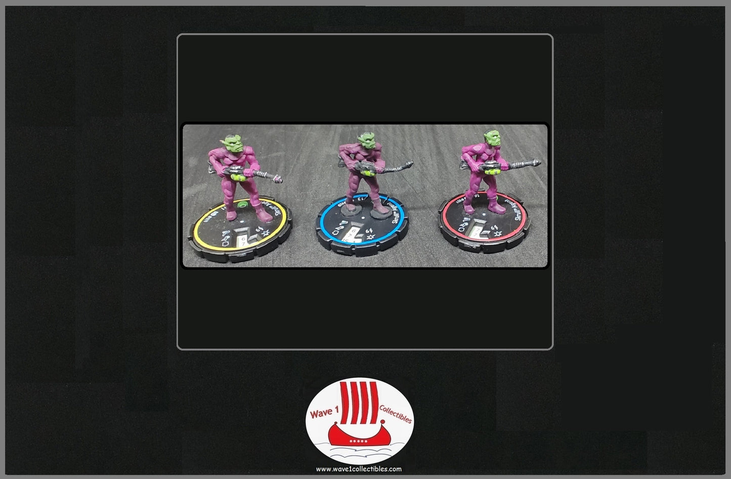 Marvel Heroclix Infinity Challenge #019-021 Skrull Agent | Wizkids [2002] R, E, V Set