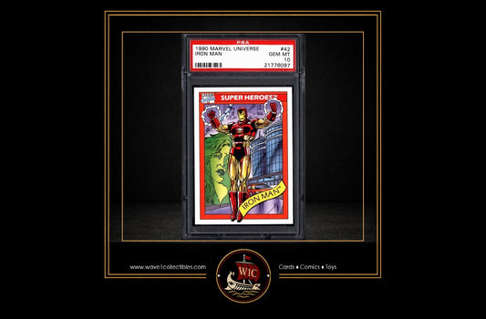 Marvel Universe Series I Iron Man #42 | Impel 1990 PSA 10