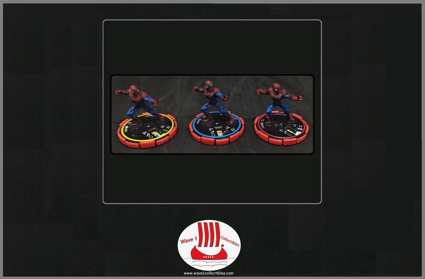 Marvel Heroclix Infinity Challenge #070-072 Spider-Man | Wizkids [2002] R, E, V Set