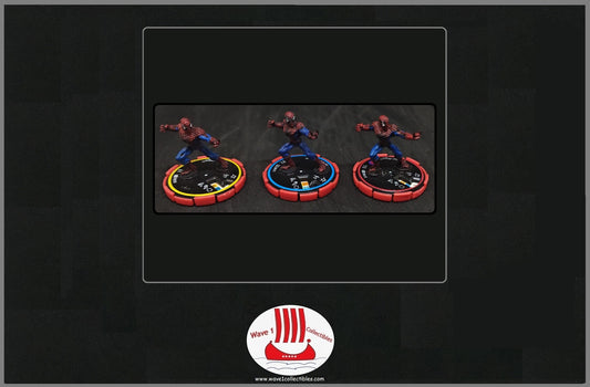 Marvel Heroclix Infinity Challenge #070-072 Spider-Man | Wizkids [2002] R, E, V Set