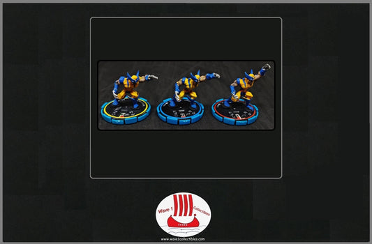 Marvel Heroclix Infinity Challenge #073-075 Wolverine | Wizkids [2002] R, E, V Set