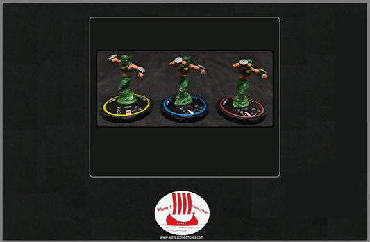 Marvel Heroclix Infinity Challenge #094-096 Whirlwind | Wizkids [2002] R, E, V Set