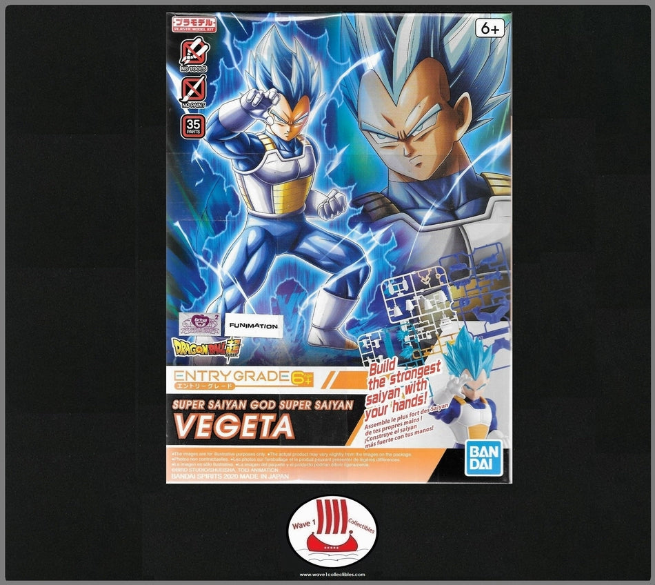 Dragon Ball Z Super Saiyan God Vegeta | Bandai Entry Grade Model Snap ...