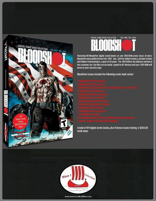 Bloodshot Collection 160 Books on Official DVD | GIT Corp Valiant Comics 2019 New