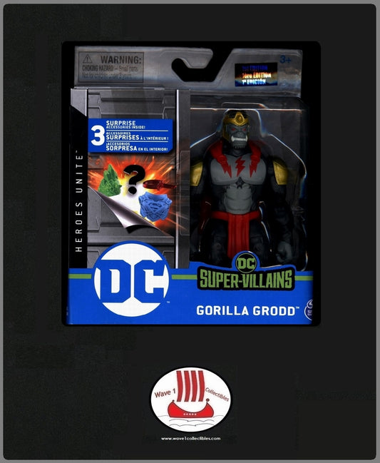 DC Heroes Unite Gorilla Grodd | Spinmaster 2020 MOC 1st Edition JLA DCU Superman