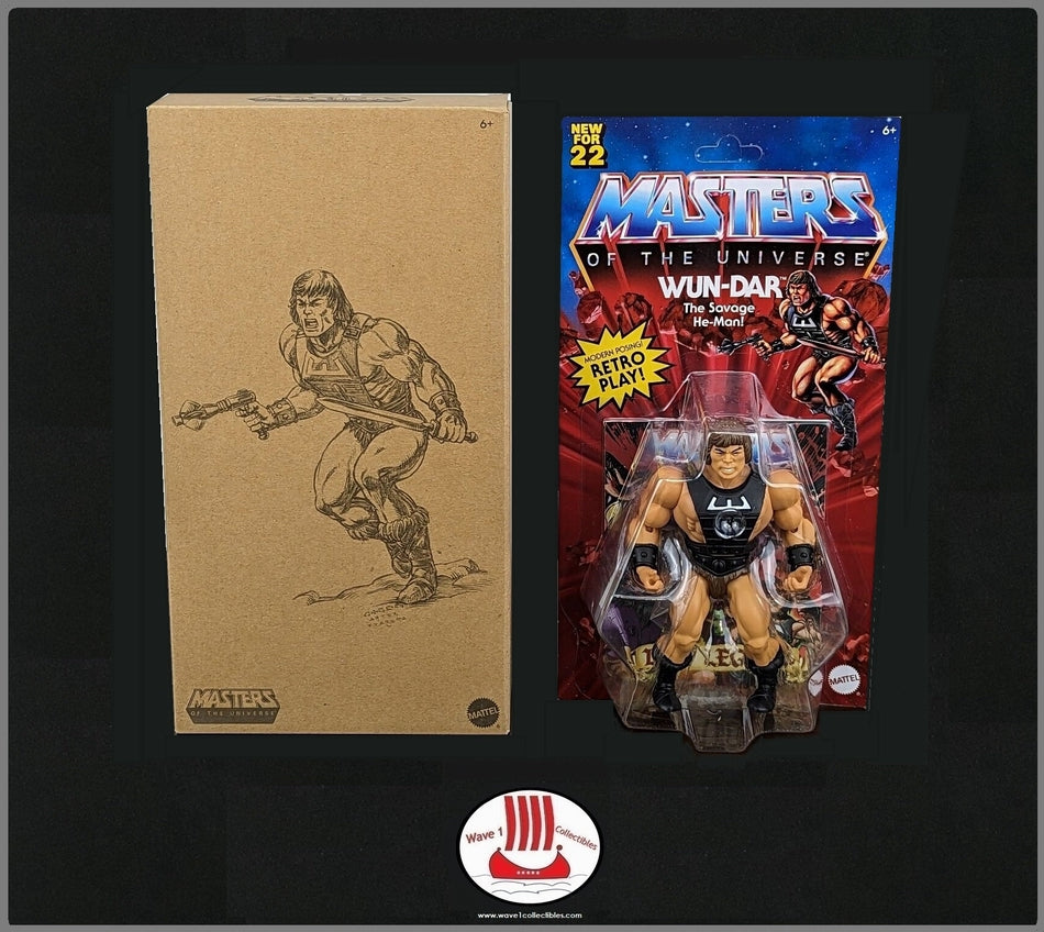 Masters of the Universe Origins Wun-Dar | Mattel Creations Exclusive 2022 MIB He-Man