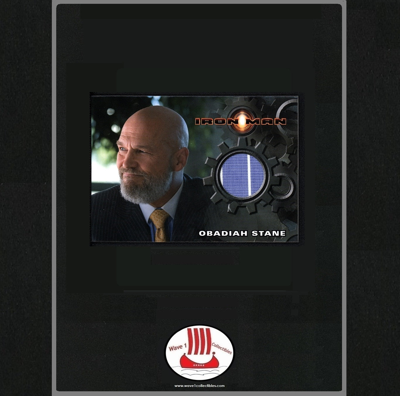 Iron Man Costume Card Stane's Blue Dress Shirt | Rittenhouse Archives 2008 MCU