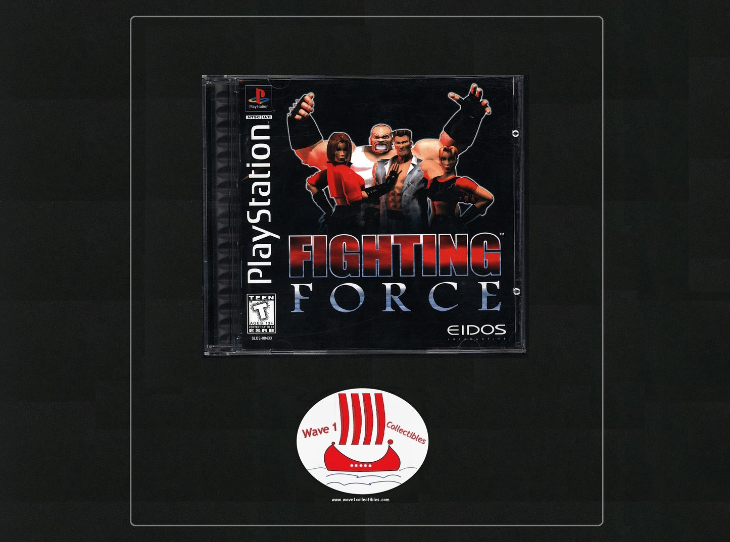 Fighting Force Authentic Case & Inserts (No Game) | 1997 Sony Playstation