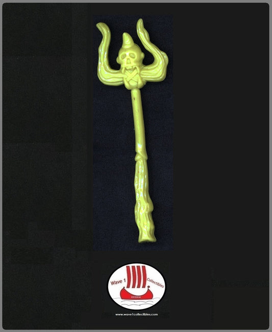 Stone Protectors [1992] Zok The Evil Leader Yellow Staff  | Ace Novelty 1992 Accessory Weapon