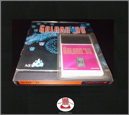 Galaga '90 | NAMCO 1989 TurboGrafx-16 Game, case & manual TG16