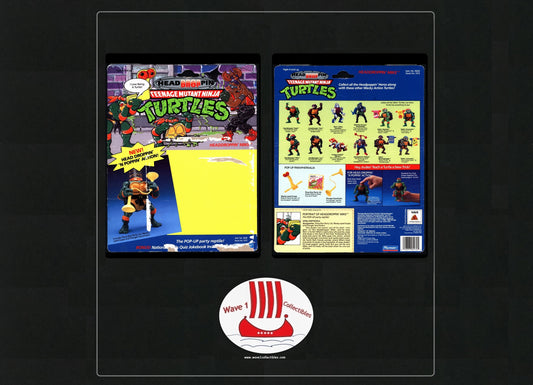 Teenage Mutant Ninja Turtles Vintage Cardback Headdroppin' Mike | Playmates [1991]