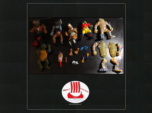 Teenage Mutant Ninja Turtles Broken Parts Lot | Playmates 1991 Accessory Weapon Diorama Building