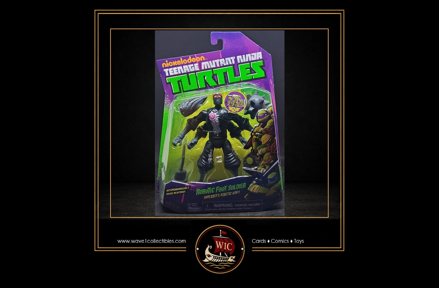 Teenage Mutant Ninja Turtles Robotic Foot Soldier | Playmates (2014) Variant Square Weapon Grips MIB TMNT