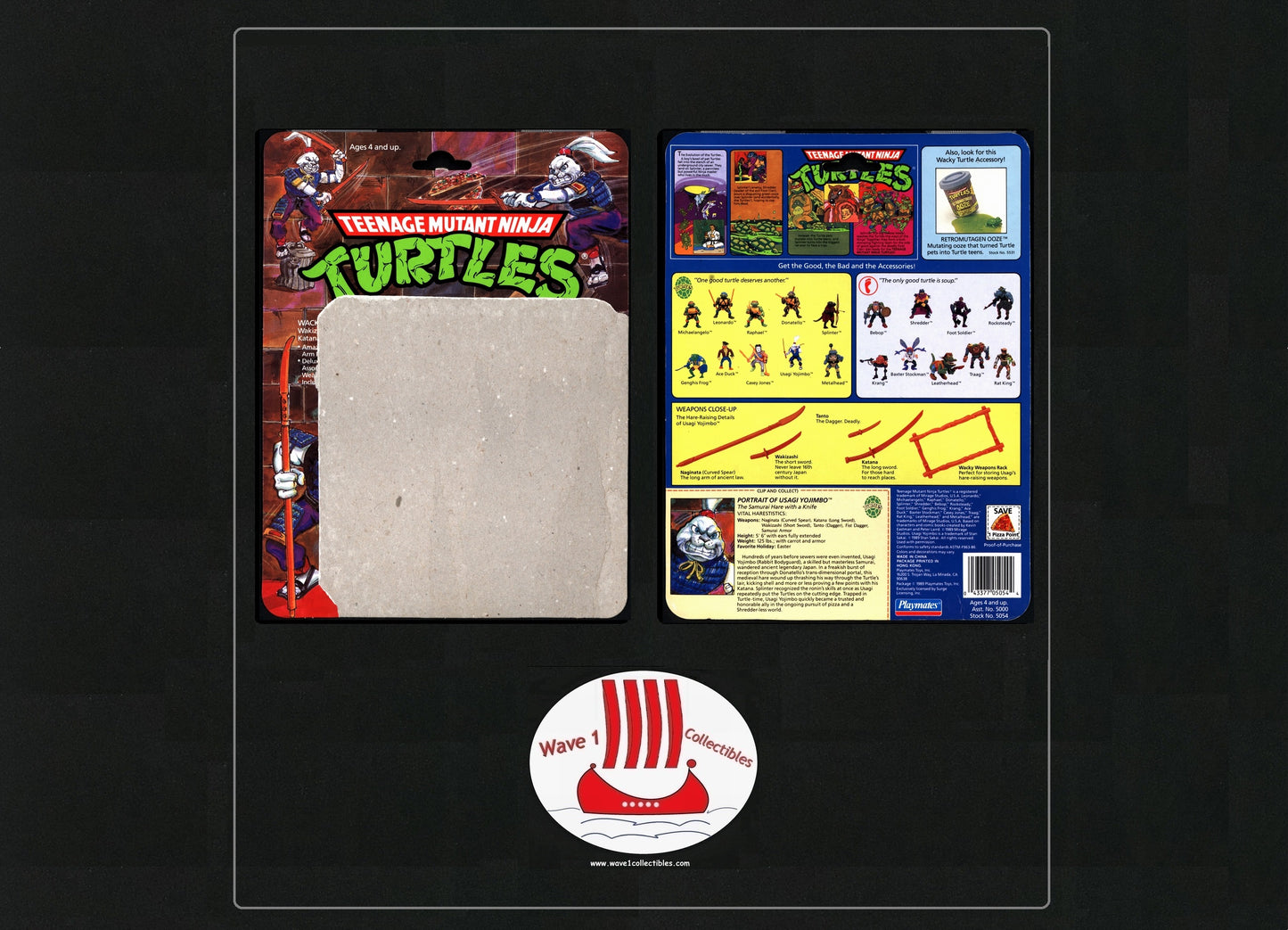 Teenage Mutant Ninja Turtles Vintage Cardback Usagi Yojimbo | Playmates [1989]