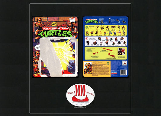 Teenage Mutant Ninja Turtles Vintage Unpunched Cardback Fugitoid | Playmates [1990]