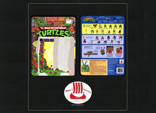 Teenage Mutant Ninja Turtles Vintage Unpunched Cardback Muckman & Joe Eyeball | Playmates [1990] (A)