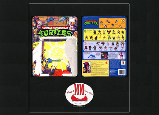 Teenage Mutant Ninja Turtles Vintage Unpunched Cardback Mutagen Man | Playmates [1990] (B)