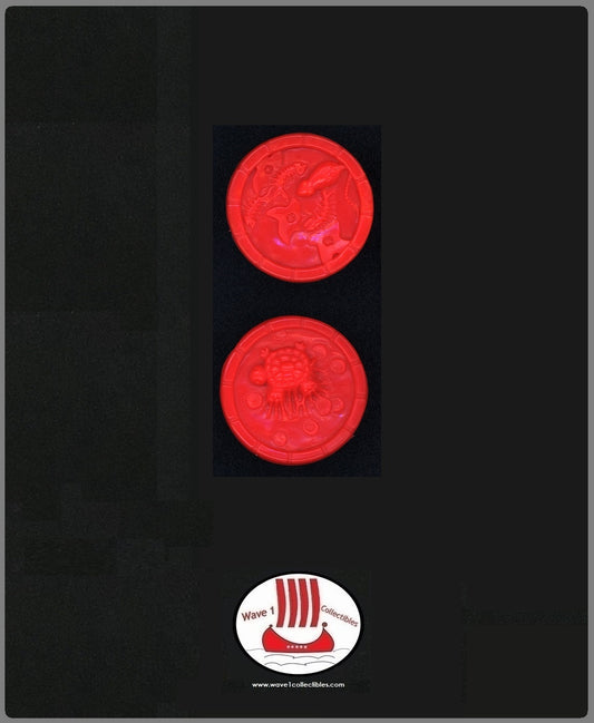 Teenage Mutant Ninja Turtles Pizzaface 2 Propelling Pizzas | Playmates 1990 Accessory Weapon