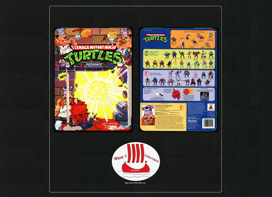 Teenage Mutant Ninja Turtles Vintage Unpunched Cardback Pizzaface | Playmates [1990] (A)