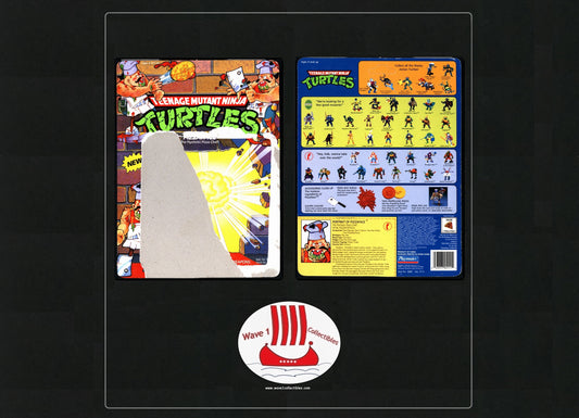 Teenage Mutant Ninja Turtles Vintage Unpunched Cardback Pizzaface | Playmates [1990] (B)