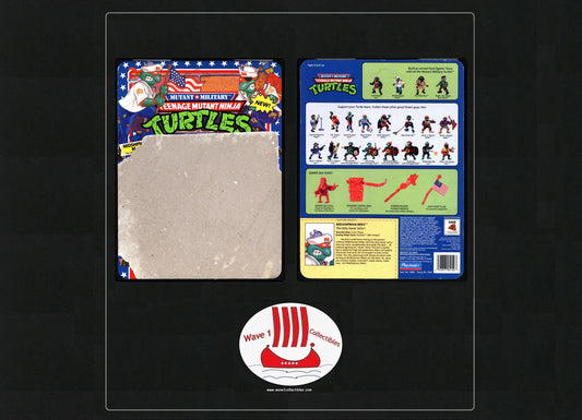 Teenage Mutant Ninja Turtles Vintage Unpunched Cardback Midshipman Mike | Playmates [1991]